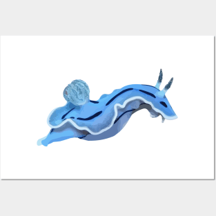 Blue Sea Slug Posters and Art